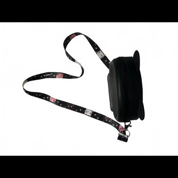 Cute Black Cat Crossbody Bag with Bow - Perfect for Cat Lovers - Picture 2 of 4